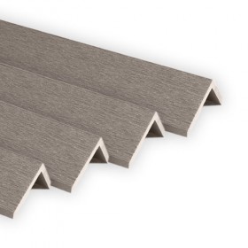 WPC Composite Decking - End L-Profile - Dove Grey