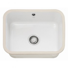 FRANKE - Villeroy & Boch Single Bowl Undermounted Sink Ceramic White Pack