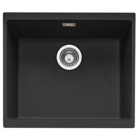 CAPLE - LEE600AN Inset or Undermount Geotech Granite Sink Anthracite