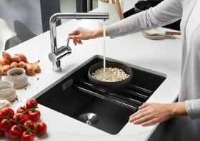 BLANCO - ETAGON 500-U Black Silgranit Undermount Sink