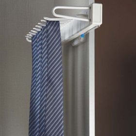 Soft Closing Side Mounted Tie Rack