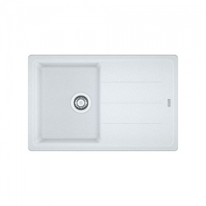FRANKE - Basis Single Bowl Sink Reversible Fragranite Polar White