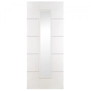 CONTRACT WHITE - Hydra Clear Glass Internal Doors
