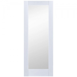 JAVA WHITE - Shaker 1 Lite Primed Primed Clear Glass