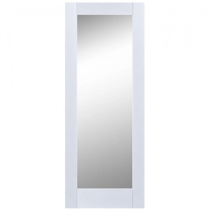 JAVA WHITE - Shaker 1 Lite Primed Primed Frosted Glass