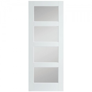 JAVA WHITE - Shaker 4 Lite Primed Frosted Glass