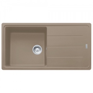 FRANKE - Basis Single Bowl Inset Sink Reversible Fragranite Oyster