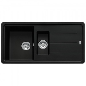 FRANKE - Basis 1.5 Bowl Sink Reversible Fragranite Matt Black