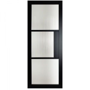 BELGRAVIA - Berkeley Black 3 Pane with Reeded Glass