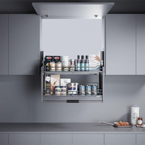 Deluxe Pull Down Basket Chrome 600MM