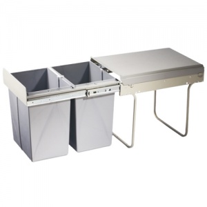 Kitchen pull out waste bin