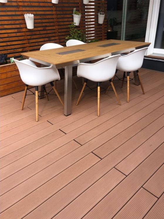 Noyeks > WPC CAPRI "Wenge Brown” Colour Composite Decking 3M > W.P.C