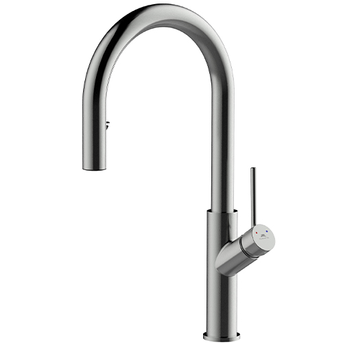 RUBINETA - Bona-33 PO Dim Grey Pull Out Spray J-Spout Tap