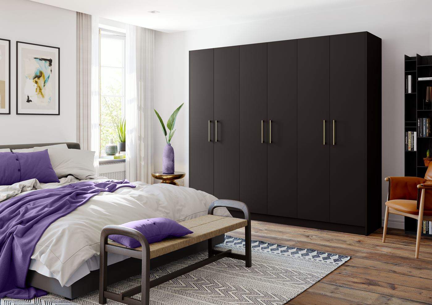 Dark sale gray wardrobe
