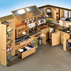 Kitchen doors and kitchen accessories.
