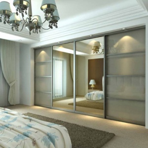 Sliding wardrobe doors and units.