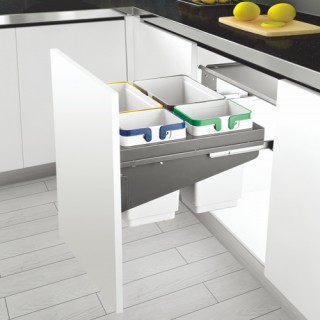 Kitchen cargo bin and storage solutions