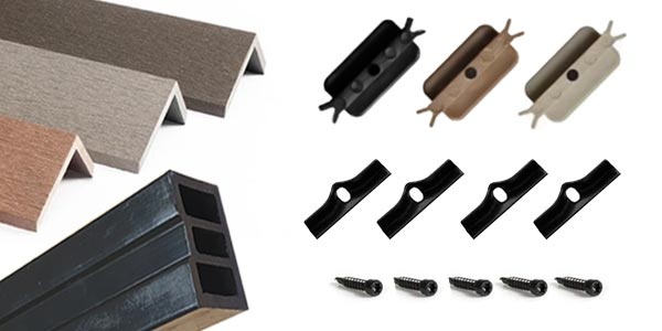 Noyeks - Garden composite decking screws - clips - joists - profiles - carriages - supplier Ireland