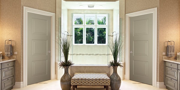 Noyeks - Internal Doors - Ireland - Silk Grey & White - Glass Doors - Supplier