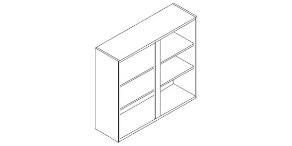 Kitchen carcasses - wall cabinets