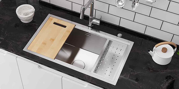 Stainless steel kitchen sinks