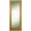 CONTRACT OAK - 1 Panel Frosted Glass