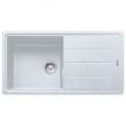 FRANKE - Basis Single Bowl Sink Reversible Fragranite Polar White