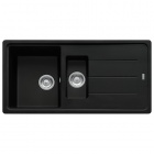 FRANKE - Basis 1.5 Bowl Sink Reversible Fragranite Matt Black