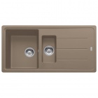 FRANKE - Basis 1.5 Bowl Sink Reversible Fragranite Oyster