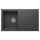 Realstone Composite Sink - Granite Anthracite Single Bowl & Single Drainer