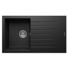 Realstone Composite Sink - Granite Black Single Bowl & Single Drainer XL