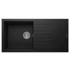 Realstone Composite Sink - Granite Black Single Bowl & Single Drainer