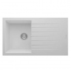 Realstone Composite Sink - Granite White Single Bowl & Single Drainer