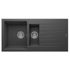 Realstone Composite Sink - Granite Anthracite 1.5 Bowl & Drainer