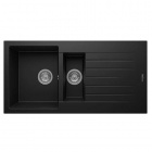 Realstone Composite Sink - Granite Black 1.5 Bowl & Drainer