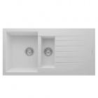 Realstone Composite Sink - Granite White 1.5 Bowl & Drainer