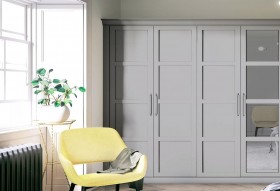 Noyeks - Dove Grey Wardrobe Doors & Unit