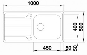 BLANCO - Dinas XL 6 S Reversible Inset Sink