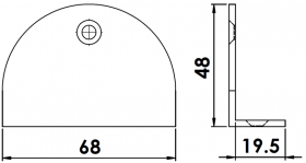 ALM - Cubicle Angle Brackets 17-21mm SAA 
