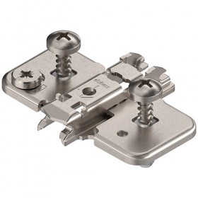 BLUM - Hinge Plate Expando Clip On Cam Adjustment 0mm Plate 7174H710E for 12/13mm CDF/Lockers