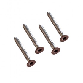 CRETE - CoEx "Teak Brown" Cladding Stainless Steel Coloured To Match Head Screws Qty 100