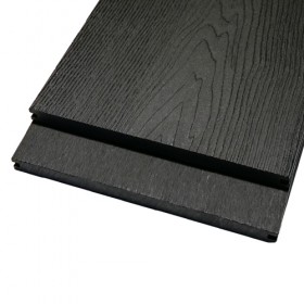 WPC 3D WOODGRAIN "Anthracite" - Solid Wide Board (249mm – 10”) Composite Decking 4M