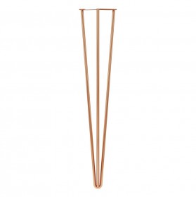 ROTHLEY - Hairpin Table 3 Pin Leg Polished Copper 710MM