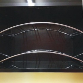 Kitchen curved wine rack shelf