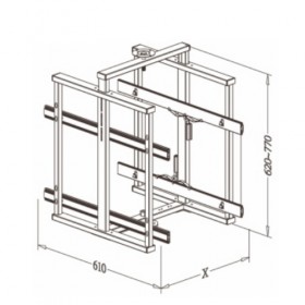Kitchen rotating corner unit