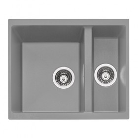 CAPLE - LEE151PG Undermount Geotech Granite 1.5 Bowl Sink Pebble Grey