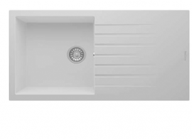 Composite Sink - Granite White Single Bowl & Single Drainer XL
