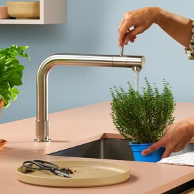 QUOOKER - PRO3 Front 3FRONTRVS Tap Stainless Steel