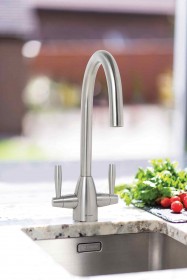 CAPLE - Avel Dual Lever Kitchen Tap Stainless Steel
