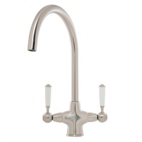 CAPLE - Shaftsbusy Dual Lever Kitchen Tap Pewter